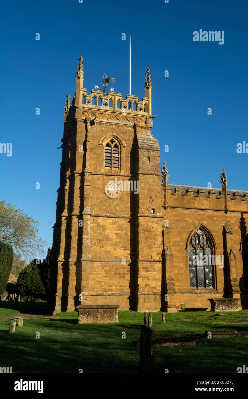 St. Peter`s Church, KIneton, Warwickshire, England, Großbritannien Stockfoto